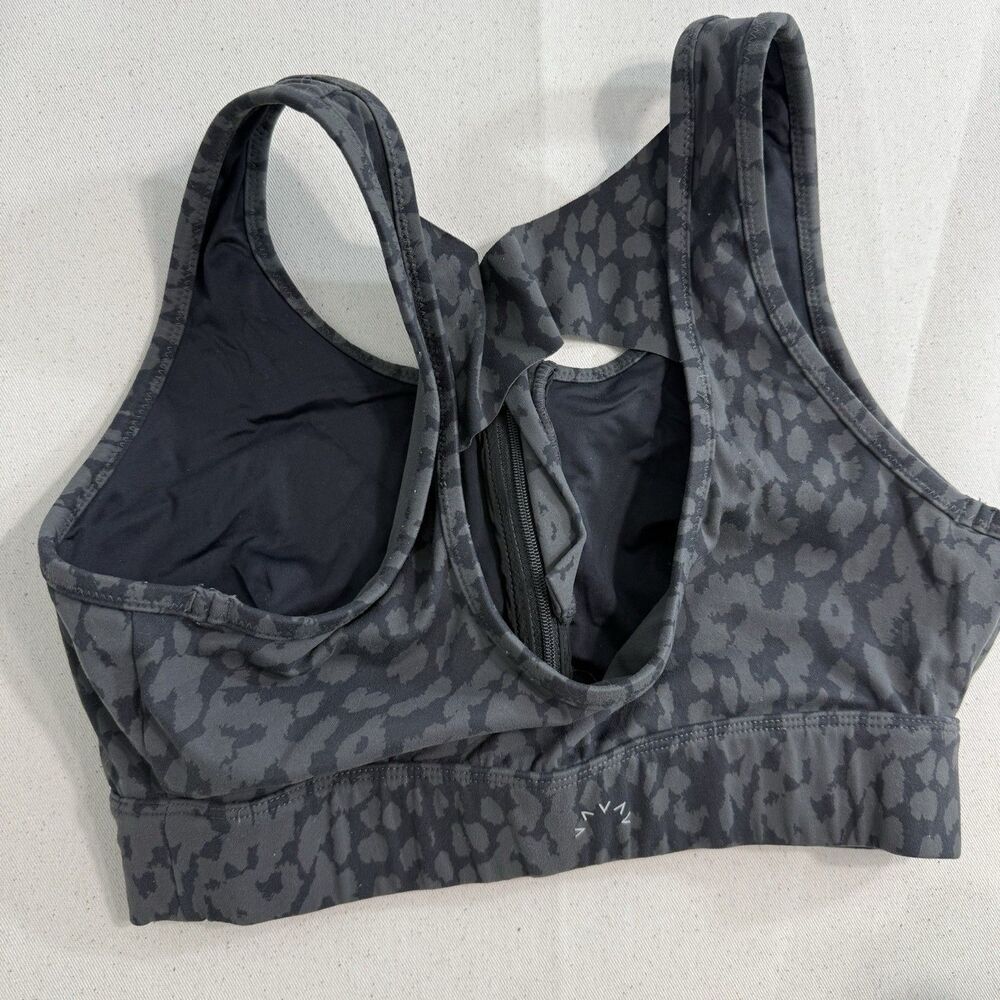 Varley Let’s Go Fay Sports Bra Front Zip Closure Colour Shan Sz Medium *No Pads - Picture 6 of 7